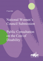 National Women’s Council Submission Public Consultation on the Cost of Disability April 2026